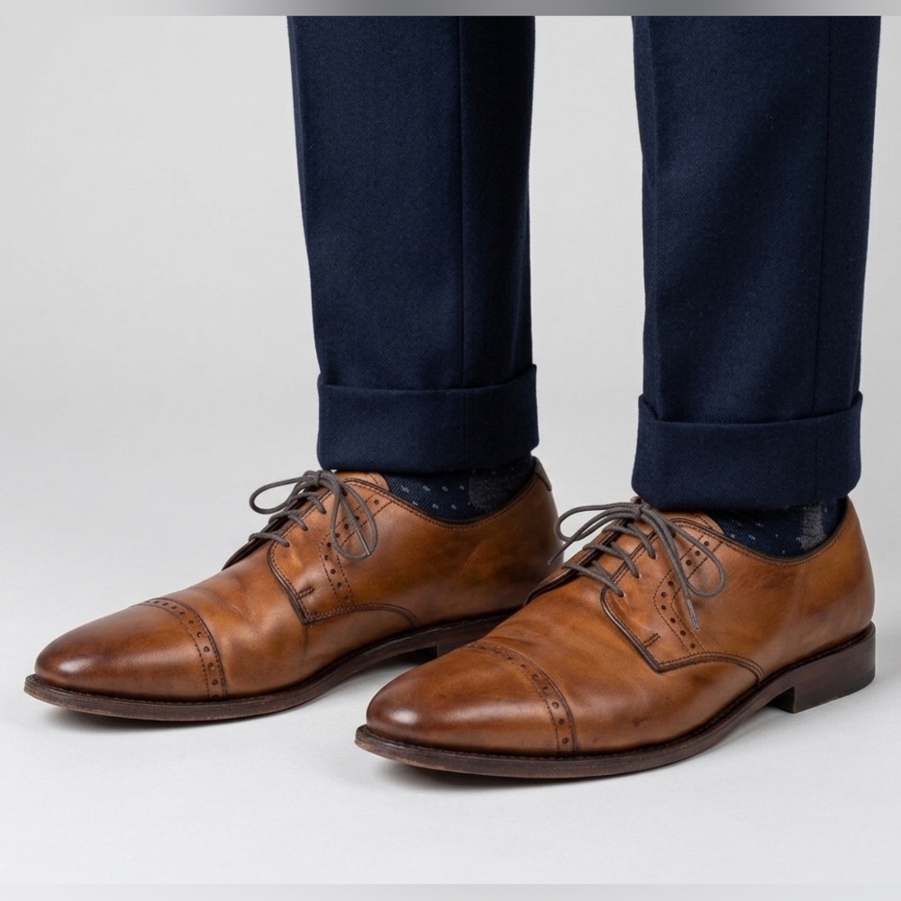 Allen Edmonds Clifton Walnut Brown Leather, Men’s 9.5 D, good condition